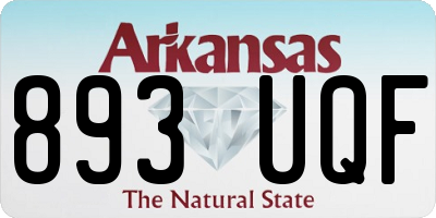 AR license plate 893UQF