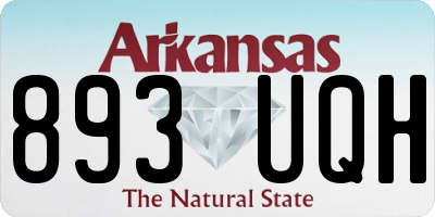AR license plate 893UQH