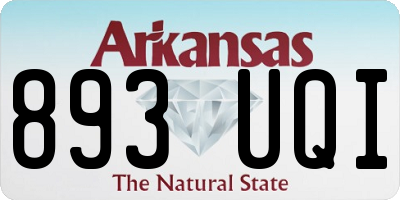 AR license plate 893UQI