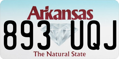 AR license plate 893UQJ