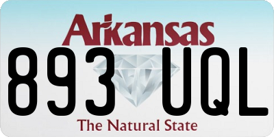 AR license plate 893UQL