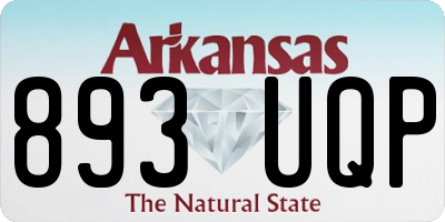 AR license plate 893UQP