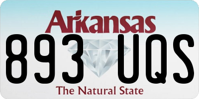 AR license plate 893UQS