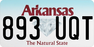 AR license plate 893UQT