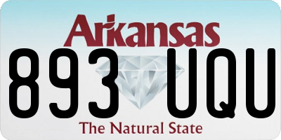 AR license plate 893UQU