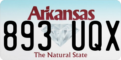 AR license plate 893UQX
