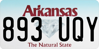 AR license plate 893UQY