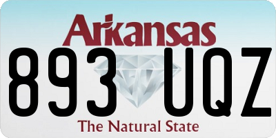 AR license plate 893UQZ