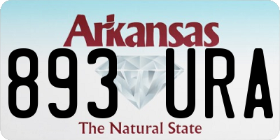 AR license plate 893URA