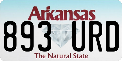 AR license plate 893URD