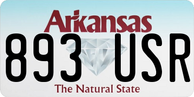 AR license plate 893USR