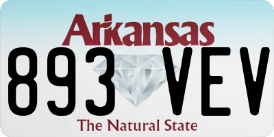 AR license plate 893VEV