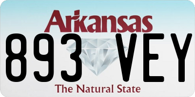 AR license plate 893VEY