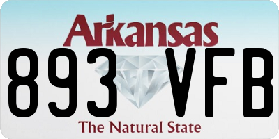 AR license plate 893VFB