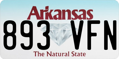 AR license plate 893VFN