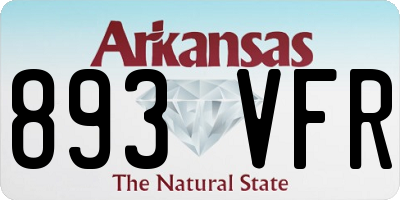 AR license plate 893VFR