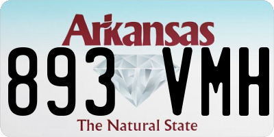 AR license plate 893VMH