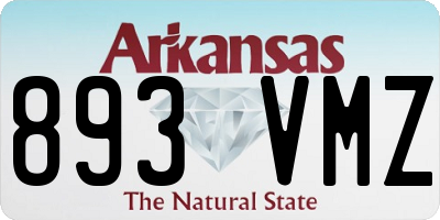 AR license plate 893VMZ