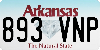 AR license plate 893VNP