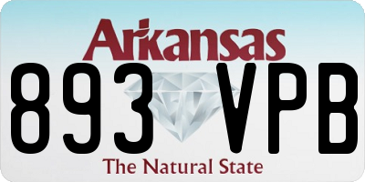 AR license plate 893VPB