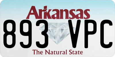 AR license plate 893VPC