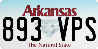 AR license plate 893VPS