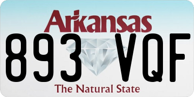 AR license plate 893VQF