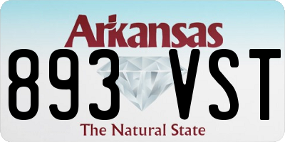 AR license plate 893VST