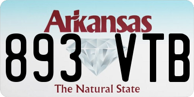 AR license plate 893VTB
