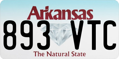 AR license plate 893VTC