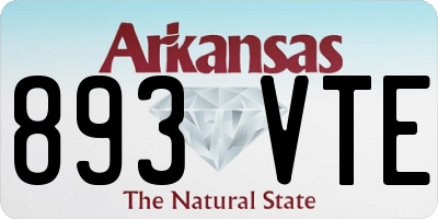 AR license plate 893VTE