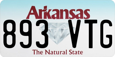 AR license plate 893VTG