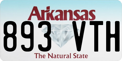 AR license plate 893VTH