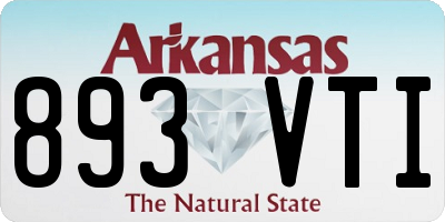 AR license plate 893VTI
