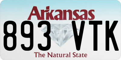 AR license plate 893VTK