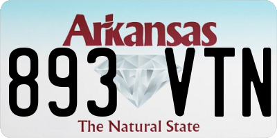 AR license plate 893VTN