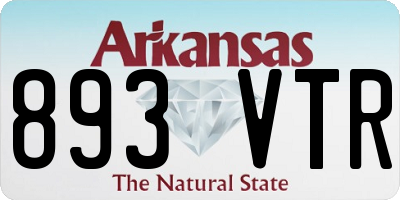 AR license plate 893VTR