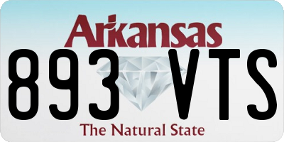 AR license plate 893VTS