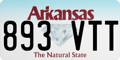 AR license plate 893VTT
