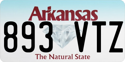 AR license plate 893VTZ