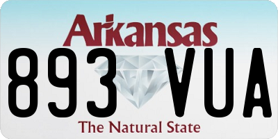 AR license plate 893VUA