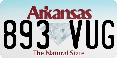 AR license plate 893VUG