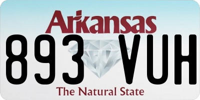 AR license plate 893VUH