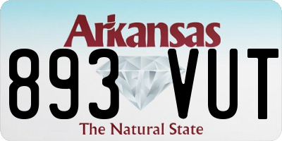 AR license plate 893VUT