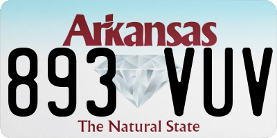 AR license plate 893VUV