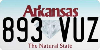AR license plate 893VUZ