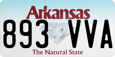 AR license plate 893VVA