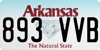 AR license plate 893VVB