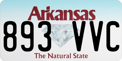 AR license plate 893VVC
