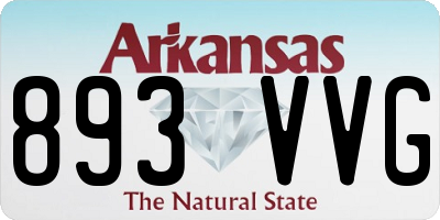 AR license plate 893VVG